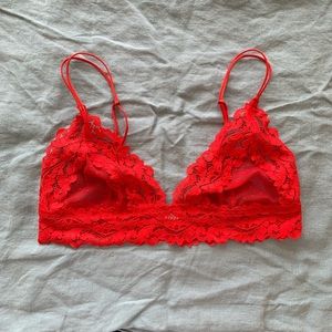 SavageXFenty Dotted Mesh Lace Bralette